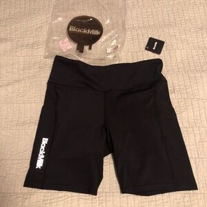 NWT BlackMilk Power Up High Waisted Pocket Peachies Bike Shorts L Large